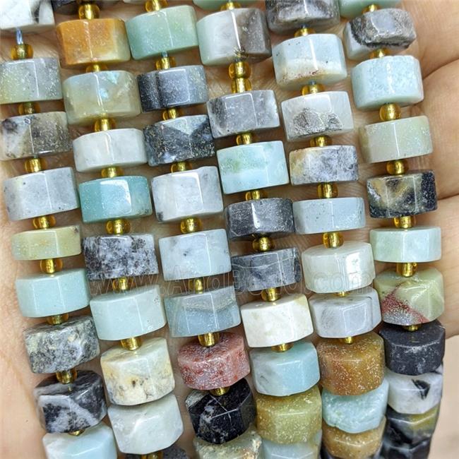 Natural Chinese Amazonite Heishi Spacer Beads B-Grade