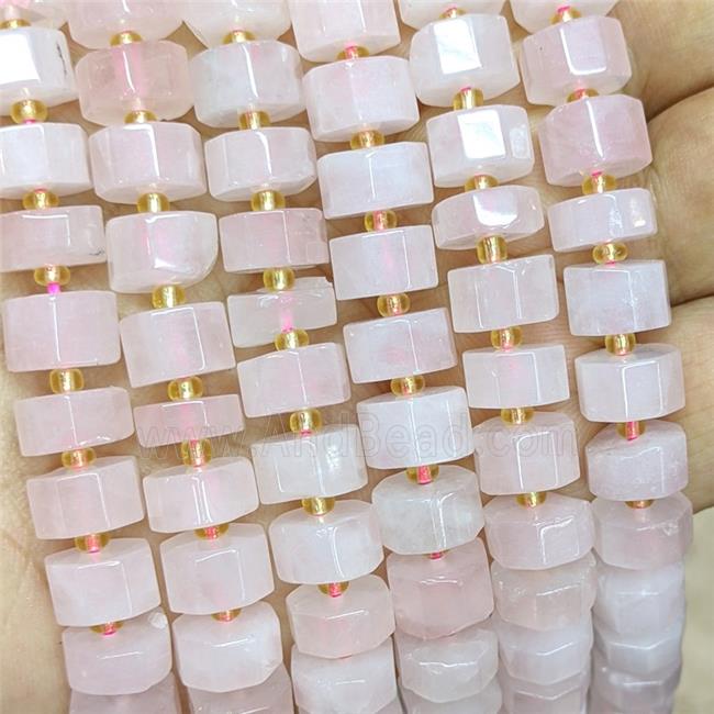 Natural Pink Rose Quartz Heishi Beads
