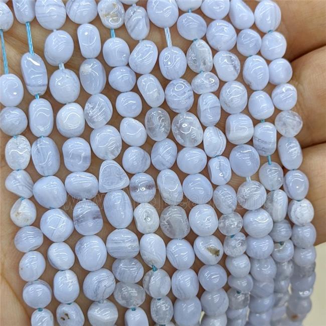 Natural Blue Lace Agate Chips Beads Freeform