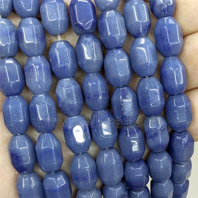 Natural Blue Aventurine Prism Beads
