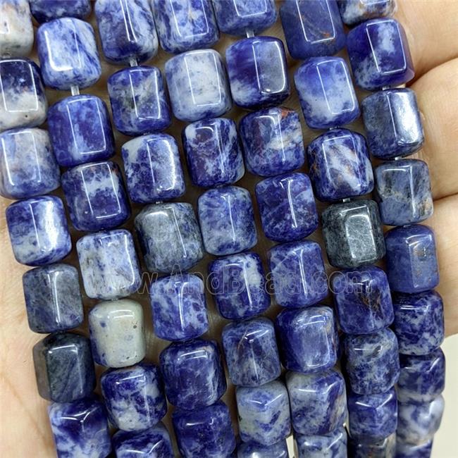 Natural Blue Sodalite Prism Beads