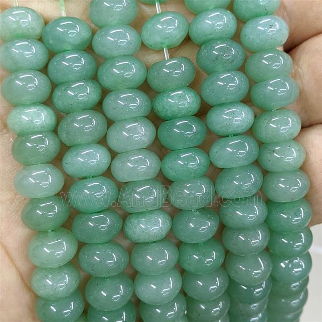 Natural Green Aventurine Beads Smooth Rondelle
