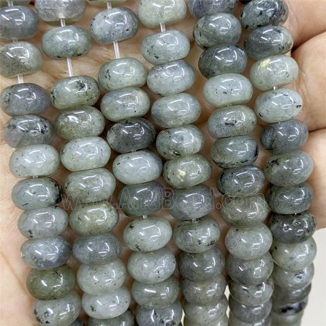 Natural Labradorite Beads Smooth Rondelle