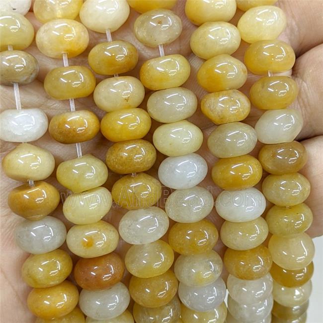 Natural Yellow Aventurine Beads Smooth Rondelle