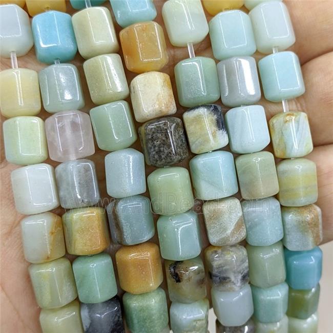 Natural Chinese Amazonite Prism Beads Multicolor