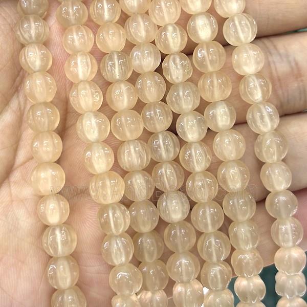 Cats Eye Pumpkin Beads Khaki Dye