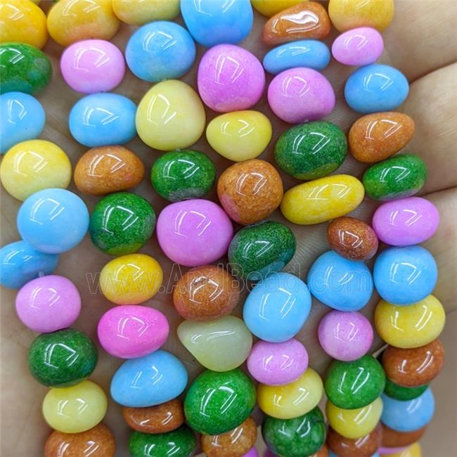 Dye Jade Chip Beads Freeform Mixed Color