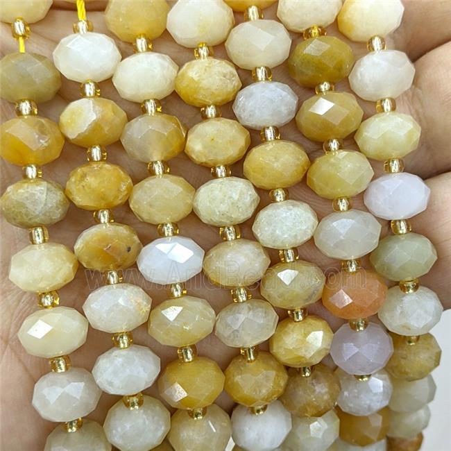 Yellow Aventurine Beads Faceted Rondelle