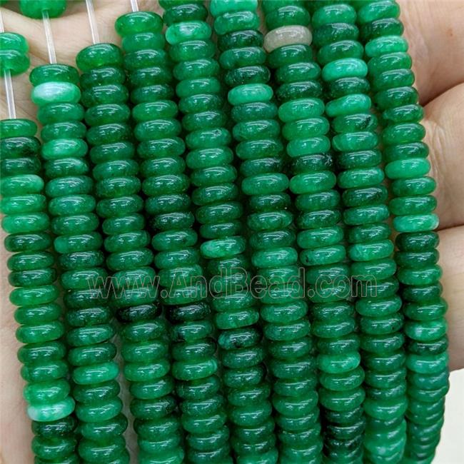 Jade Heishi Beads Green Dye
