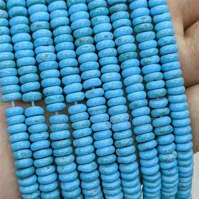 Blue Turquoise Heishi Beads Dye