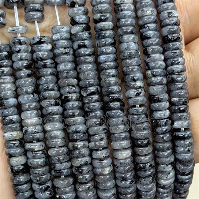 Natural Black Labradorite Heishi Beads