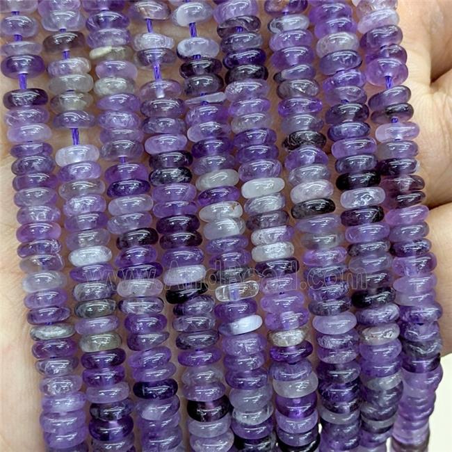 Natural Purple Amethyst Heishi Beads