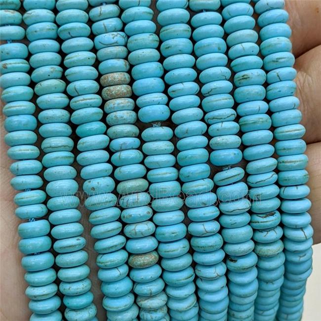 Synthetic Turquoise Heishi Beads Teal