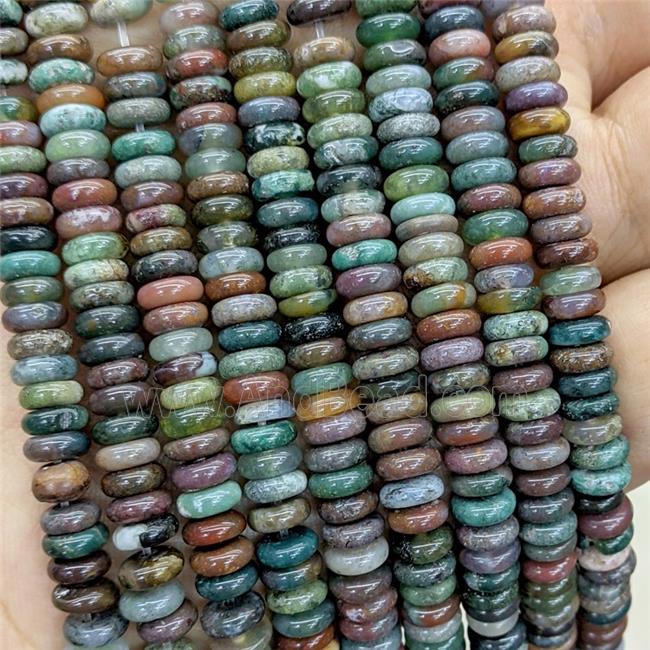 Natural Indian Agate Heishi Beads Multicolor