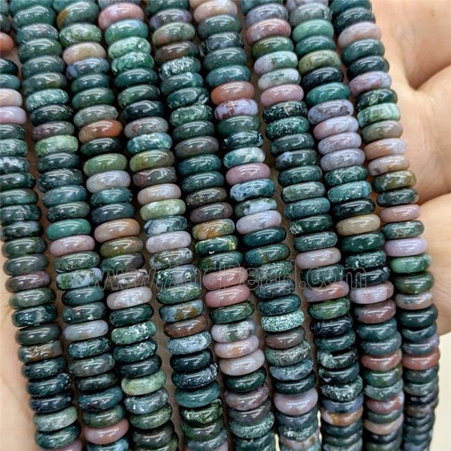 Natural Indian Agate Heishi Beads Multicolor