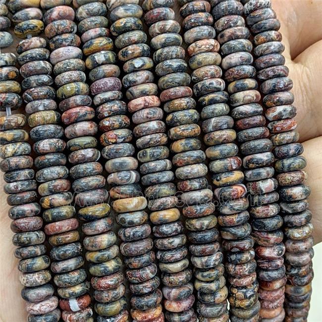 LeopardSkin Jasper Heishi Beads Multicolor