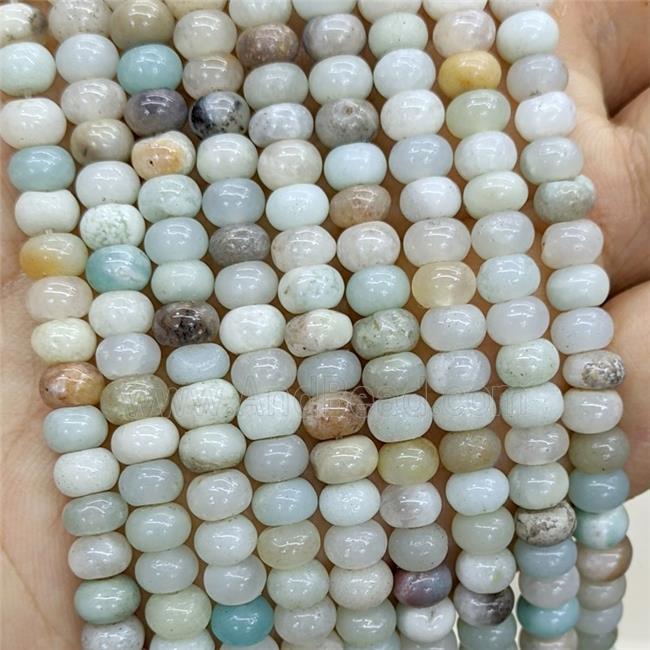 Natural Chinese Amazonite Beads Smooth Rondelle