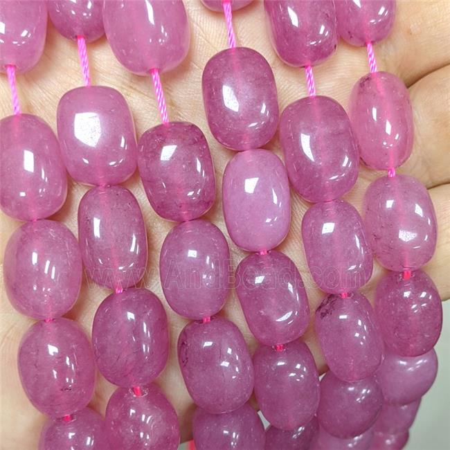Jade Beads Freeform Pink Dye