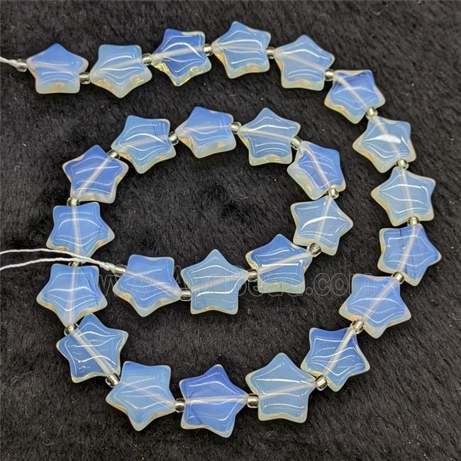 White Opalite Star Beads