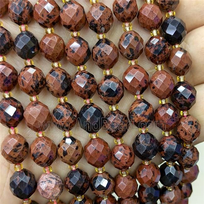 Natural Autumn Jasper Beads Faceted Rice