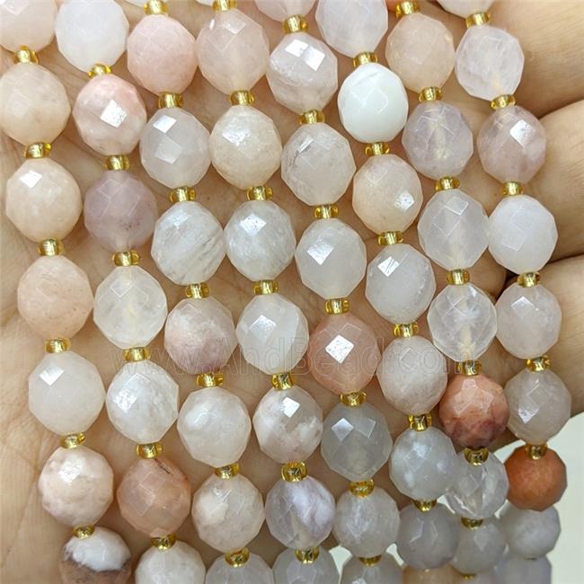 Natural Pink Aventurine Beads Faceted Rice
