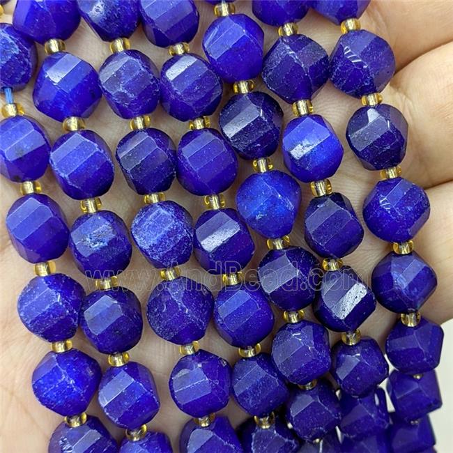 Blue Jade Twist Beads Dye
