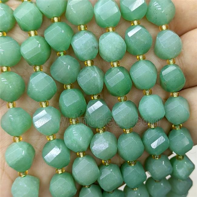Jade Twist Beads Green Dye