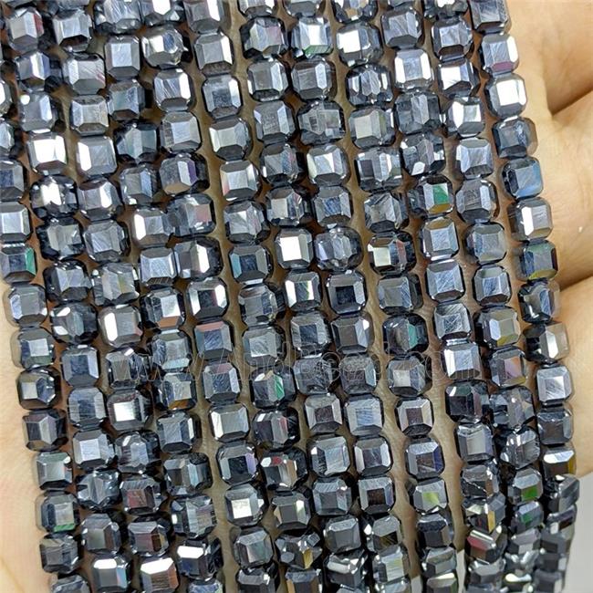 Terahertz Stone Cube Beads Faceted