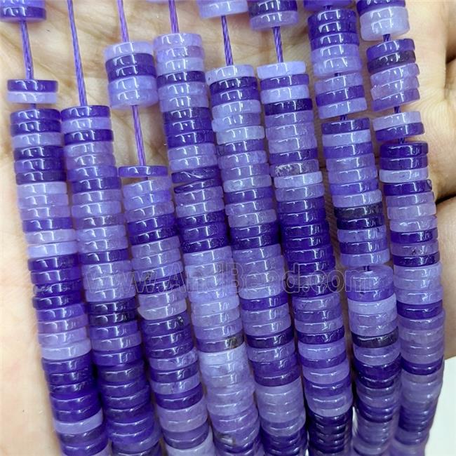 Purple Jade Heishi Beads Dye