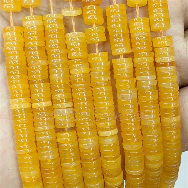 Yellow Jade Heishi Beads Dye