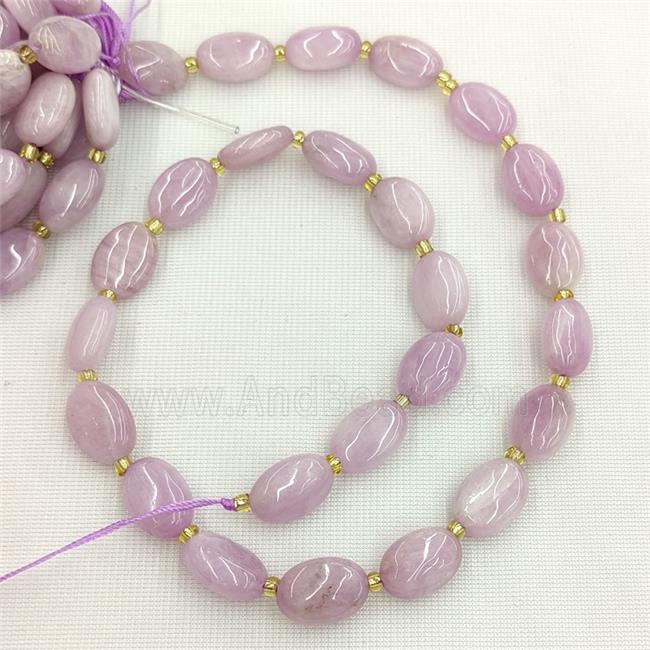 Natural Kunzite Oval Beads Purple