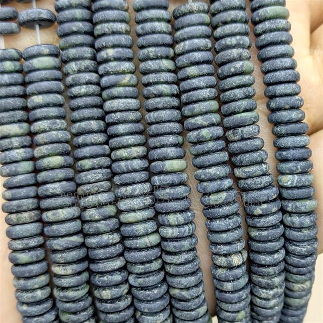 Kambaba Jasper Heishi Beads Matte