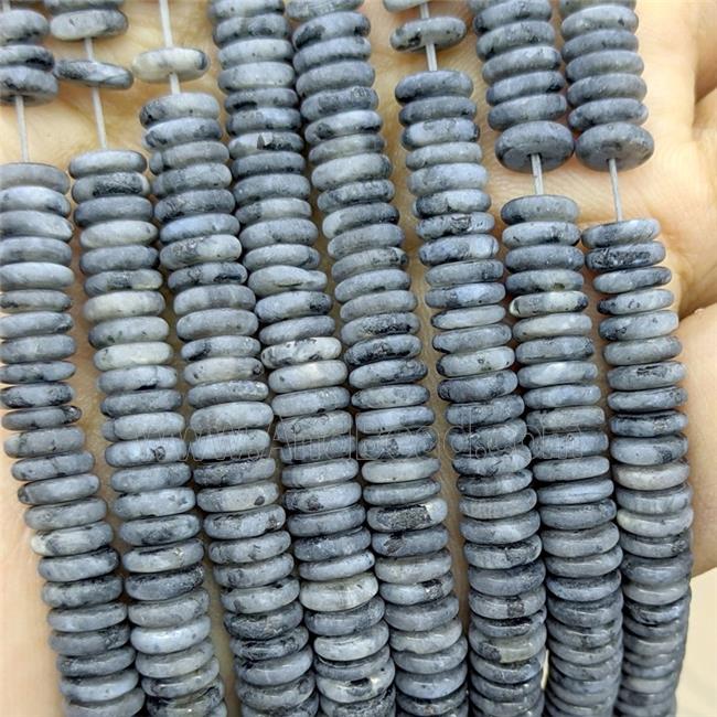 Black Labradorite Heishi Beads Matte