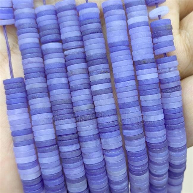 Purple Amethyst Heishi Beads Matte