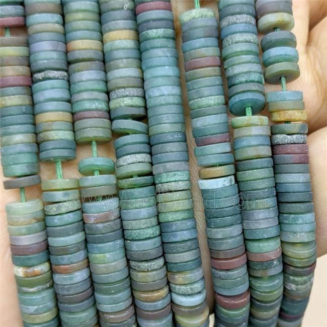 Indian Agate Heishi Beads Multicolor Matte