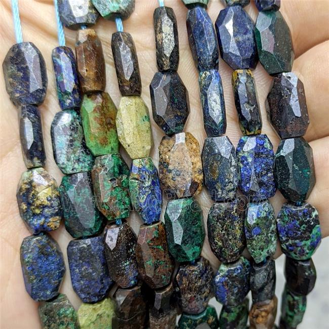 Natural Azurite Beads Beads Faceted Rectangle