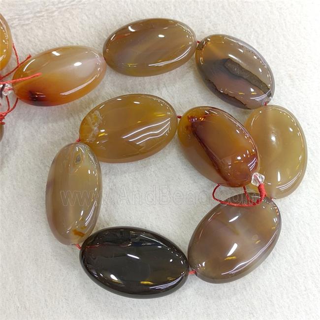 Natural Agate Oval Beads