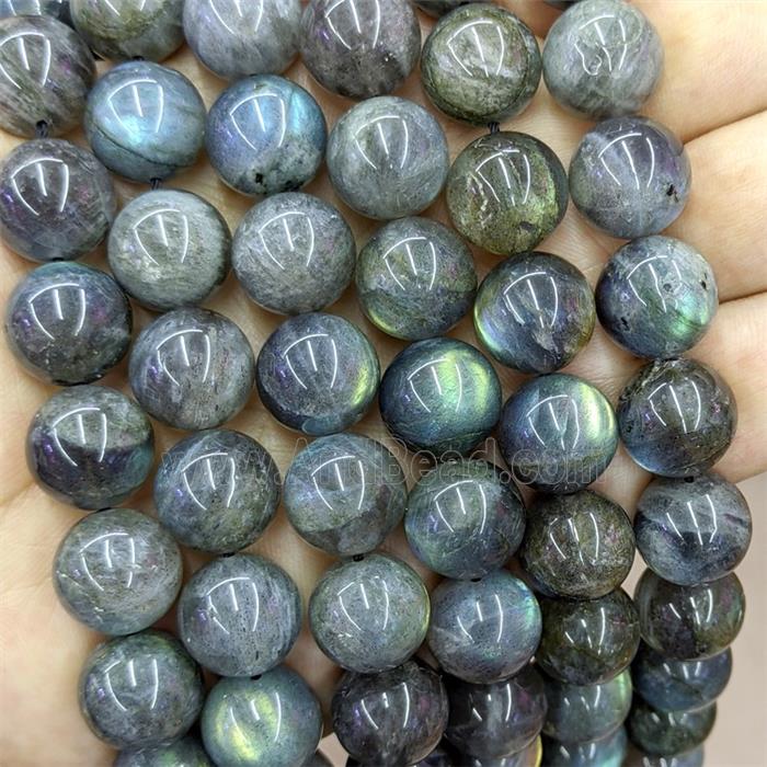 Natural Labradorite Beads Smooth Round AA-Grade