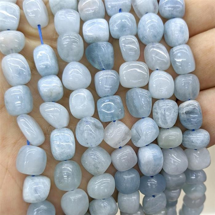 Natural Blue Aquamarine Chips Beads Freeform