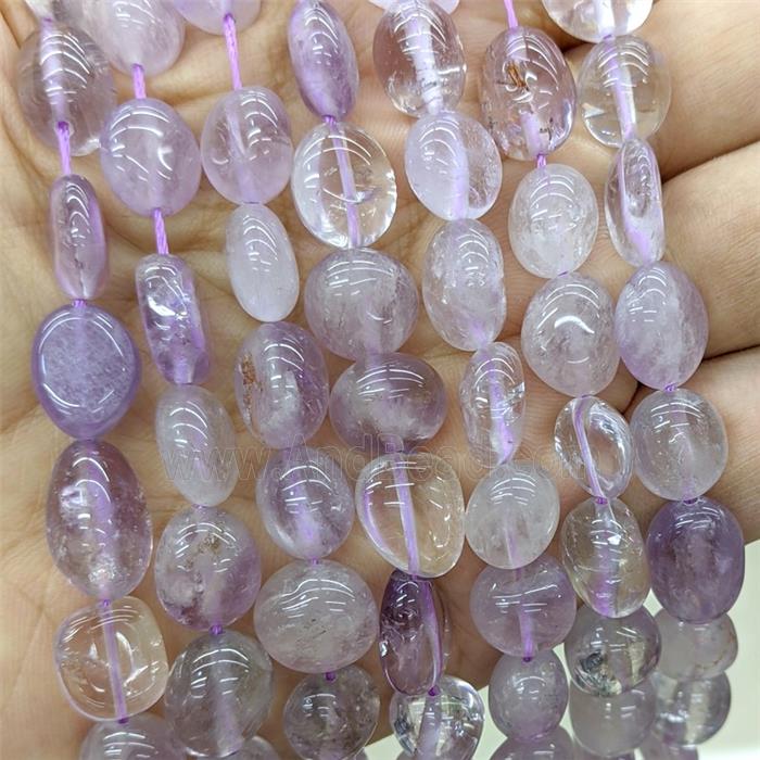 Natural Lt.purple Amethyst Chips Beads Freeform