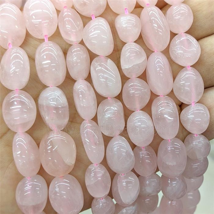 Natural Pink Madagascar Rose Quartz Chip Beads Freeform