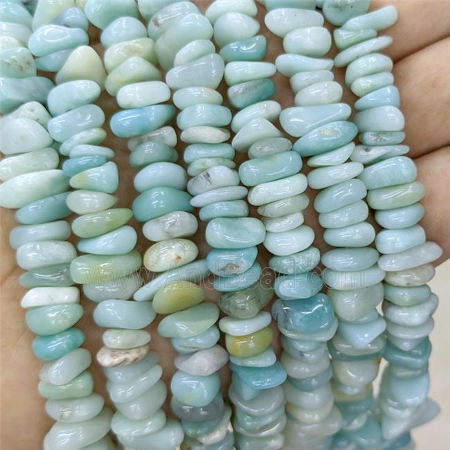 Natural Blue Amazonite Chips Beads Freeform