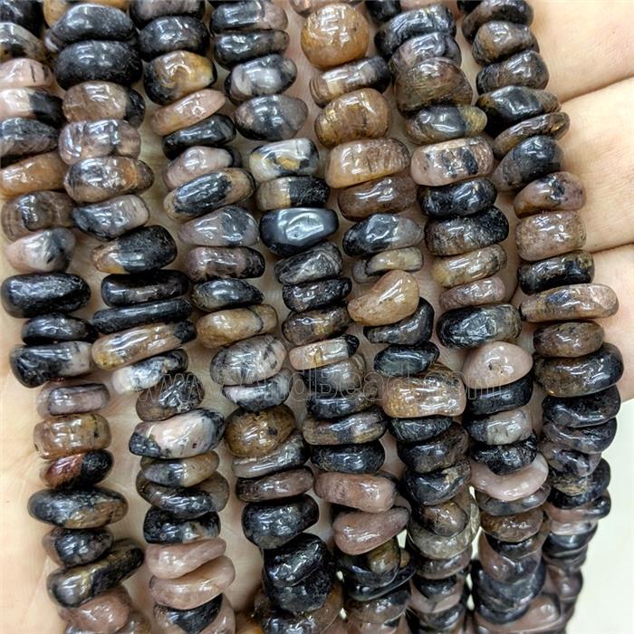Natural Staurolite Chips Beads Freeform