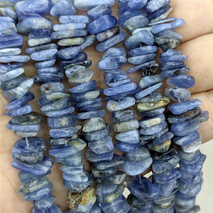 Natural Blue Kyanite Chips Beads Freeform