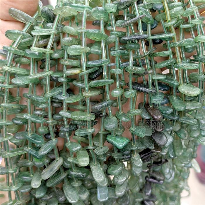 Natural Green Kyanite Beads Freeform