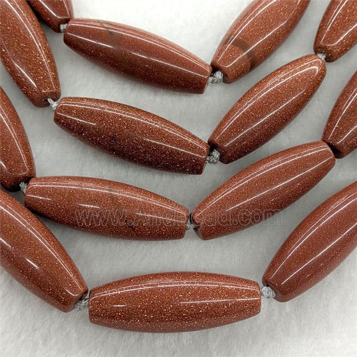 Golden Sandstone Rice Beads