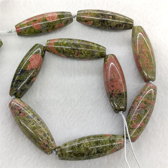 Natural Unakite Rice Beads
