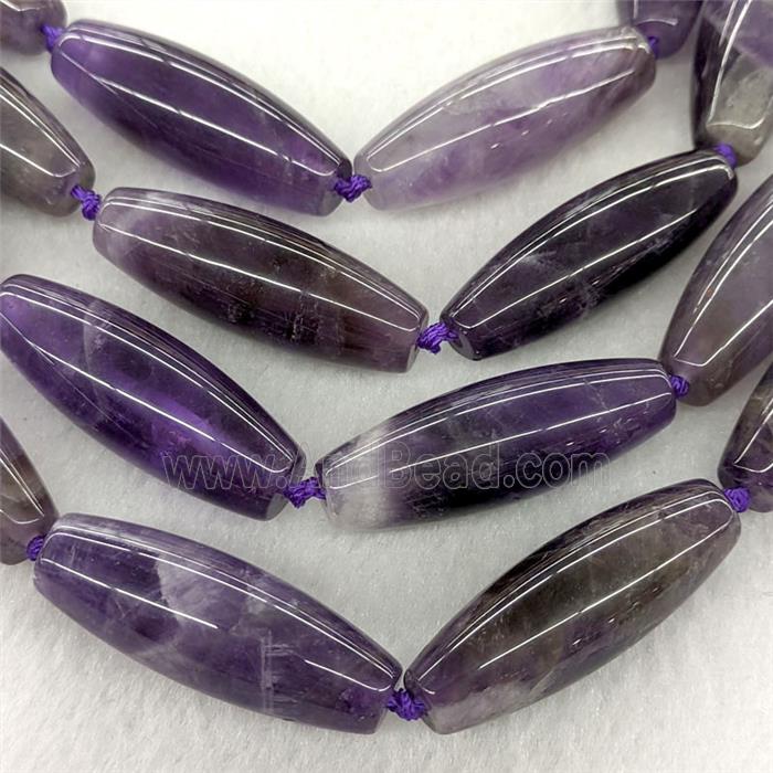 Natural Purple Amethyst Rice Beads