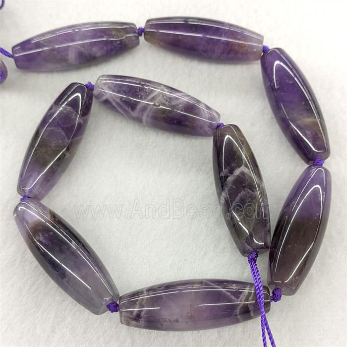 Natural Purple Amethyst Rice Beads