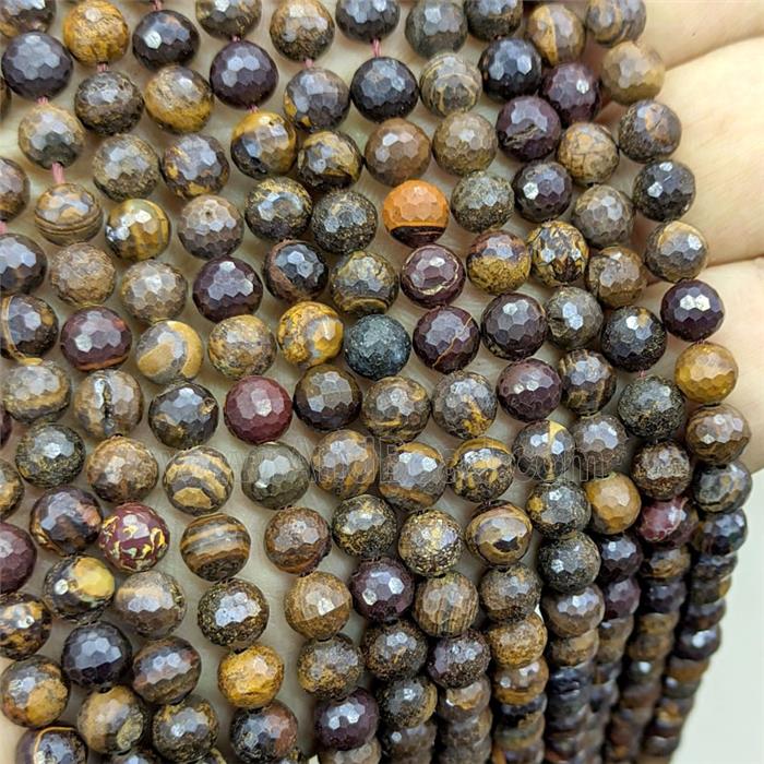 Coffee Opal Beads Faceted Round